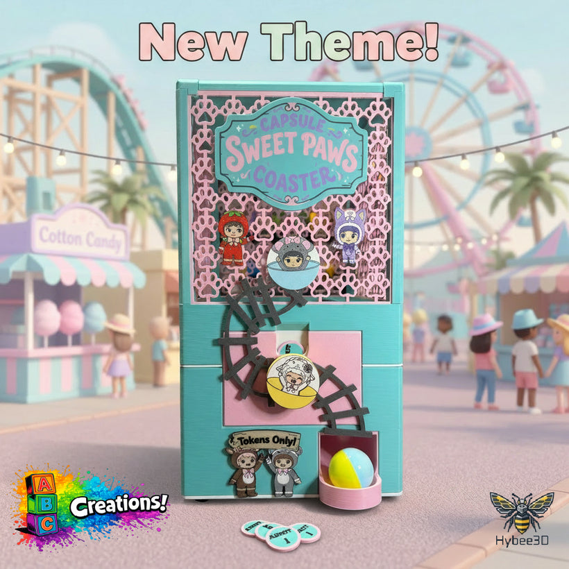 Sweet Paws Capsule Coaster — GachaPop Theme cover