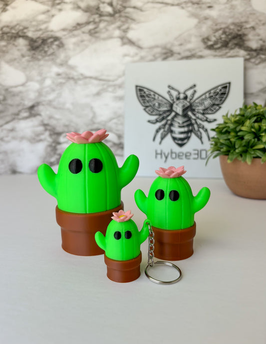 Cute Saguaro Cactus Figurine & Keychain