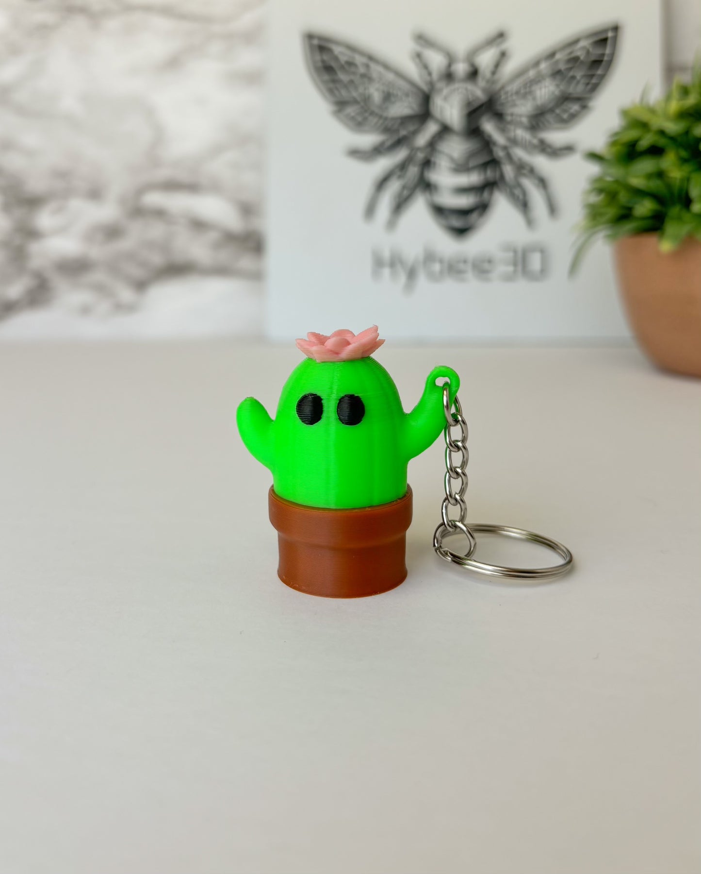 Cute Saguaro Cactus Figurine & Keychain