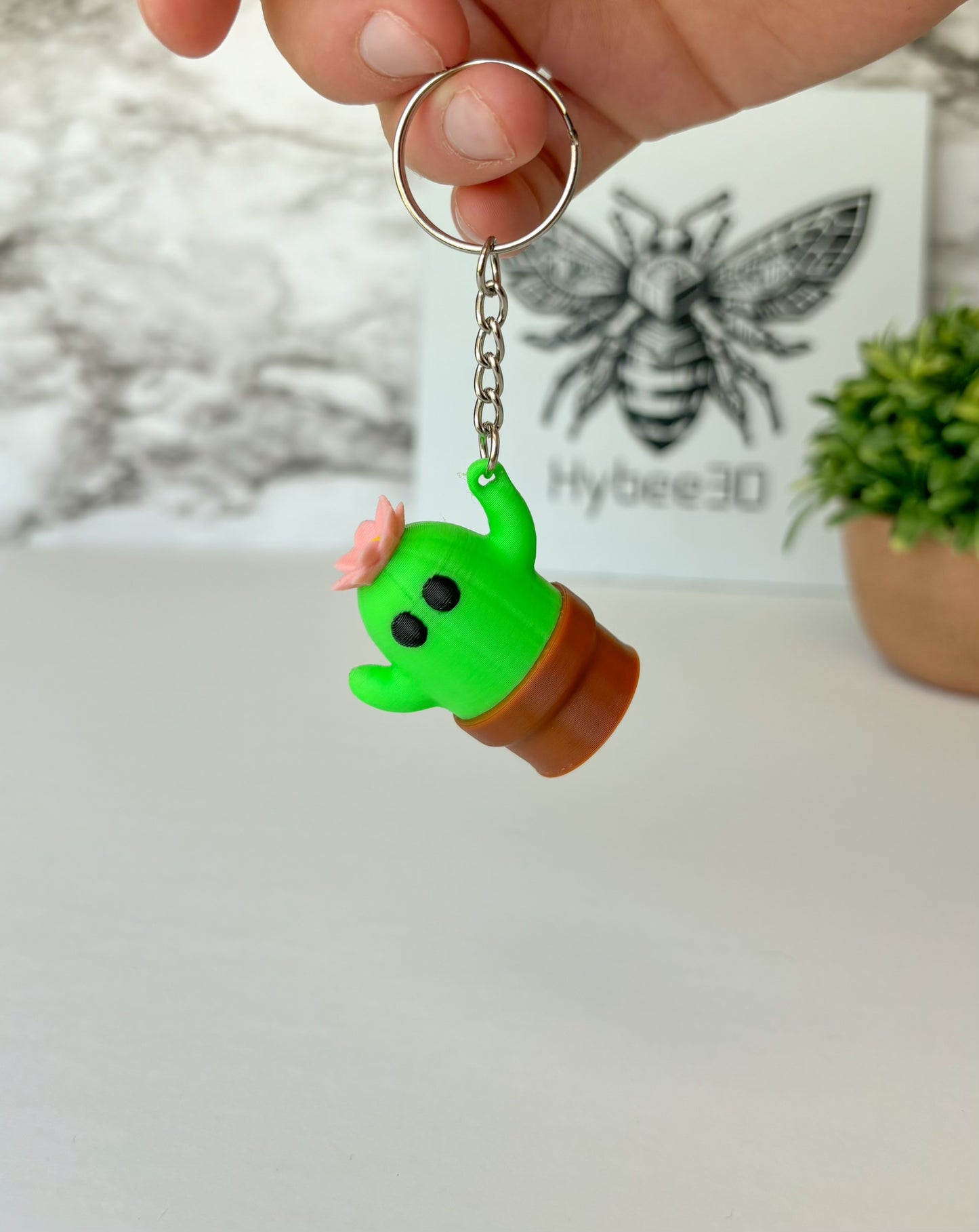 Cute Saguaro Cactus Figurine & Keychain