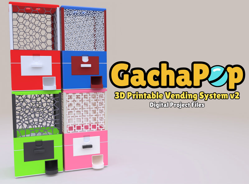 GachaPop V2 | 100% 3D Printable Capsule Vending Machine